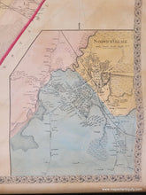 Load image into Gallery viewer, Antique-Map-of-the-Town-of-Sandwich-Barnstable-County-Mass-MA-Massachusetts-1857-Walling-1800s-19th-century-maps-of-Antiquity-rare-collectible-Cape-Cod
