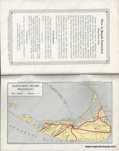 Load image into Gallery viewer, 1930 - Nantucket Travel Booklet Antique With Map Genuine Book
