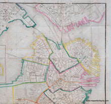 Load image into Gallery viewer, 1853 - Plan of Boston, Comprising a part of Charlestown and Cambridge - Antique Map
