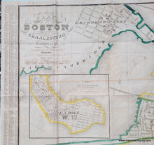 Load image into Gallery viewer, 1853 - Plan of Boston, Comprising a part of Charlestown and Cambridge - Antique Map
