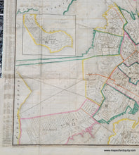 Load image into Gallery viewer, 1853 - Plan Of Boston Comprising A Part Charlestown And Cambridge Antique Map Genuine Hand-Colored
