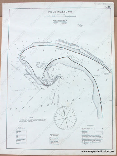 1910 - Provincetown - Antique Chart