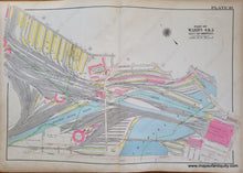 Load image into Gallery viewer, Genuine-Antique-Map-Plate-18-Charlestown---Part-of-Wards-4-5-City-of-Boston-Boston-Ward-Maps--1912-Bromley-Maps-Of-Antiquity-1800s-19th-century
