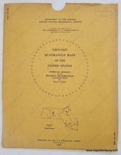 Load image into Gallery viewer, 1962 - Surficial Geology Of The Reading Quadrangle Massachusetts Antique Map Genuine Vintage
