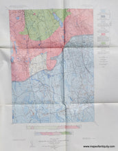 Load image into Gallery viewer, 1950 - Bedrock Geology of the Brockton Quadrangle, Massachusetts - Antique Map
