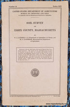 Load image into Gallery viewer, Genuine-Antique-Booklet-with-Maps-Soil-Map-Essex-County-Massachusetts-1925-US-Dept-of-Agriculture-Maps-Of-Antiquity
