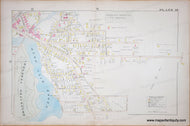 Genuine-Antique-Map-Plate-18-Part-of-Easthampton-MA-near-Nashawannuck-Pond-then-called-Upper-Mill-Pond--1895-Miller-Maps-Of-Antiquity