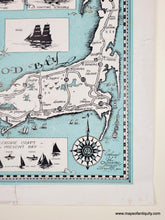 Load image into Gallery viewer, 1936 - Cape Cod - Genuine Antique Map
