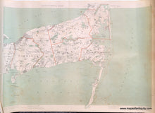 Load image into Gallery viewer, Antique map of Cape Cod towns including Yarmouth, Dennis, Brewster, Orleans, Harwich, and Chatham, Massachusetts, from 1891.
