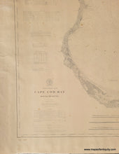 Load image into Gallery viewer, 1872/1902 - Cape Cod Bay Massachusetts Coast Chart 110 - Antique Chart
