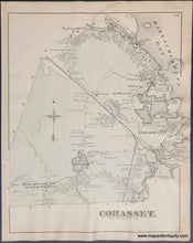 Load image into Gallery viewer, 1876 - Cohasset (Double-sided page with town of Cohasset, also Dover, Bellingham, and North Bellingham) (MA) - Antique Map
