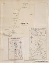Load image into Gallery viewer, 1876 - Cohasset (Double-sided page with town of Cohasset, also Dover, Bellingham, and North Bellingham) (MA) - Antique Map
