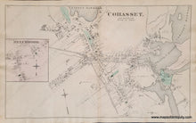 Load image into Gallery viewer, 1876 - Cohasset (Double-Sided Page With Town Of Also Dover Bellingham And North Bellingham) (Ma)
