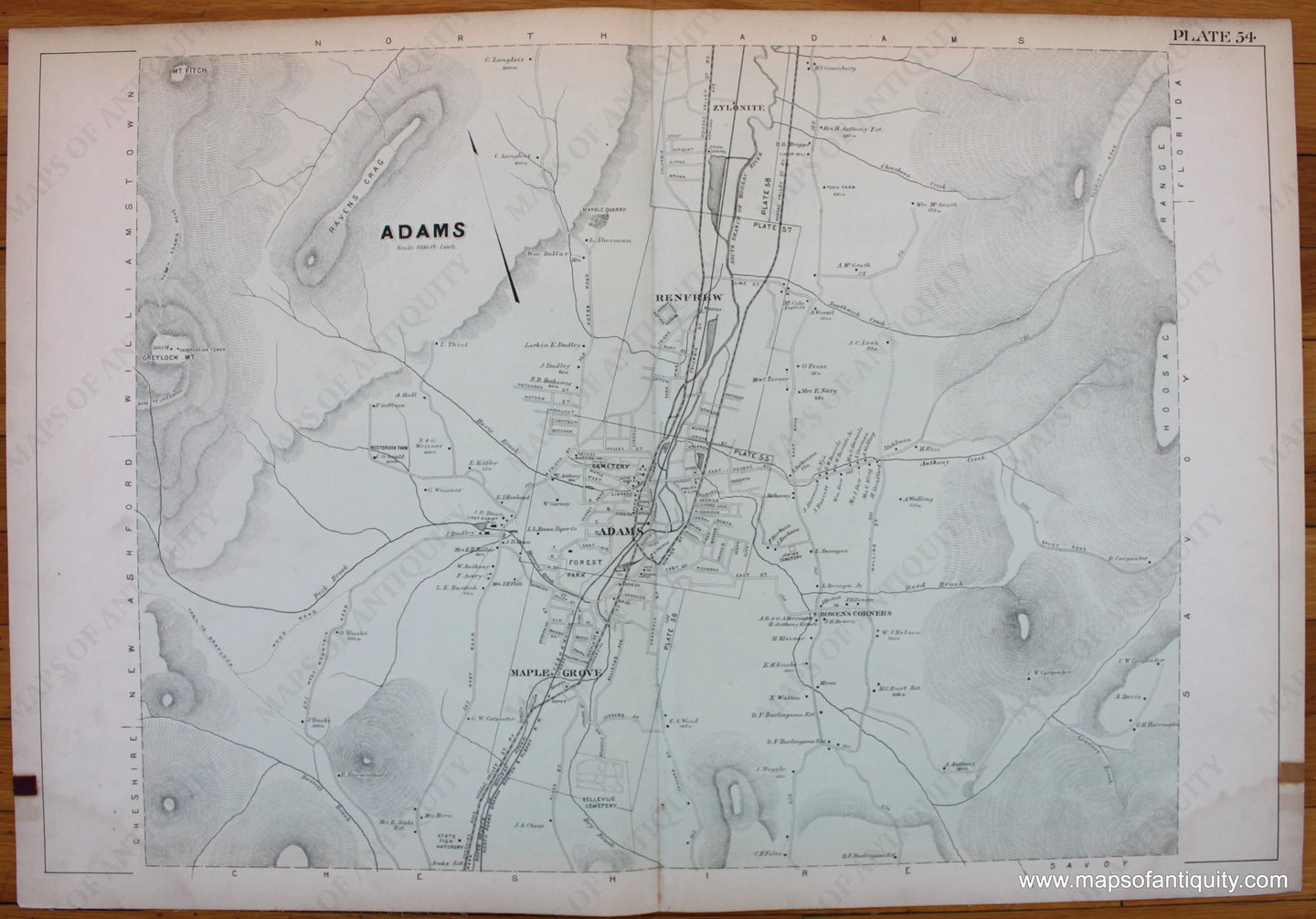 Antique-Map-Berkshire-county-Massachusetts-Adams-1904-Barnes-Farnham-1900s-Maps-of-Antiquity