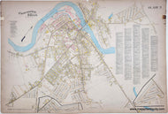 Antique-Hand-Colored-Map-Plate-3-Chicopee-Falls-MA-1912-Richards-Maps-Of-Antiquity