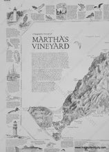 Load image into Gallery viewer, Modern-Printed-Map-A-Geographic-Portrait-of-Martha&#39;s-Vineyard-Massachusetts-US-Massachusetts-Cape-Cod-and-Islands-1985-Dana-Gaines-Maps-Of-Antiquity
