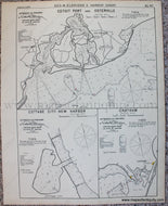Black-and-White-Antique-Harbor-Charts-Cotuit-Port-and-Osterville-in-Barnstable-and-Stage-Harbor-in-Chatham-Mass.-**********-US-Massachusetts-Cape-Cod-and-Islands-1910-Eldridge-Maps-Of-Antiquity
