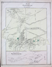 Load image into Gallery viewer, Antique-Hand-Colored-Map-East-Pepperell-&amp;-West-Part-of-West-Townsend-(MA)-Middlesex--1875-Beers-Maps-Of-Antiquity
