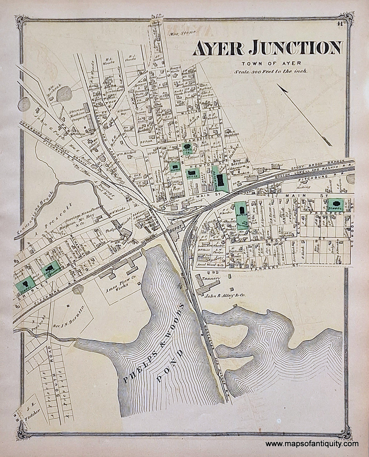 Antique-Map-Ayer-Junction-Massachusetts-Maps-of-Antiquity