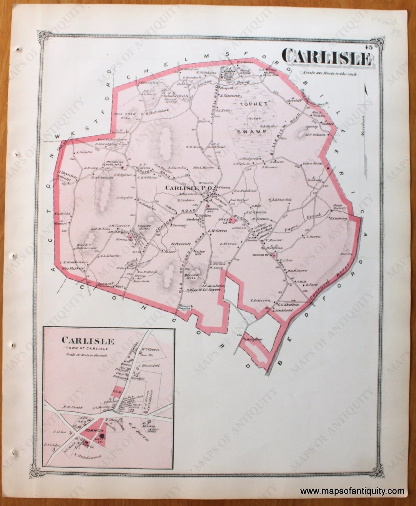 Antique-Map-Carlisle-Massachusetts-Maps-of-Antiquity