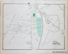 Load image into Gallery viewer, Antique map with original colors of yellow, pink, blue, and green. Part of lexington village center

