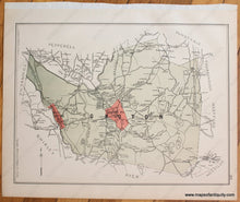 Load image into Gallery viewer, 1889 - Groton Verso And Westford (Ma) Antique Map Genuine
