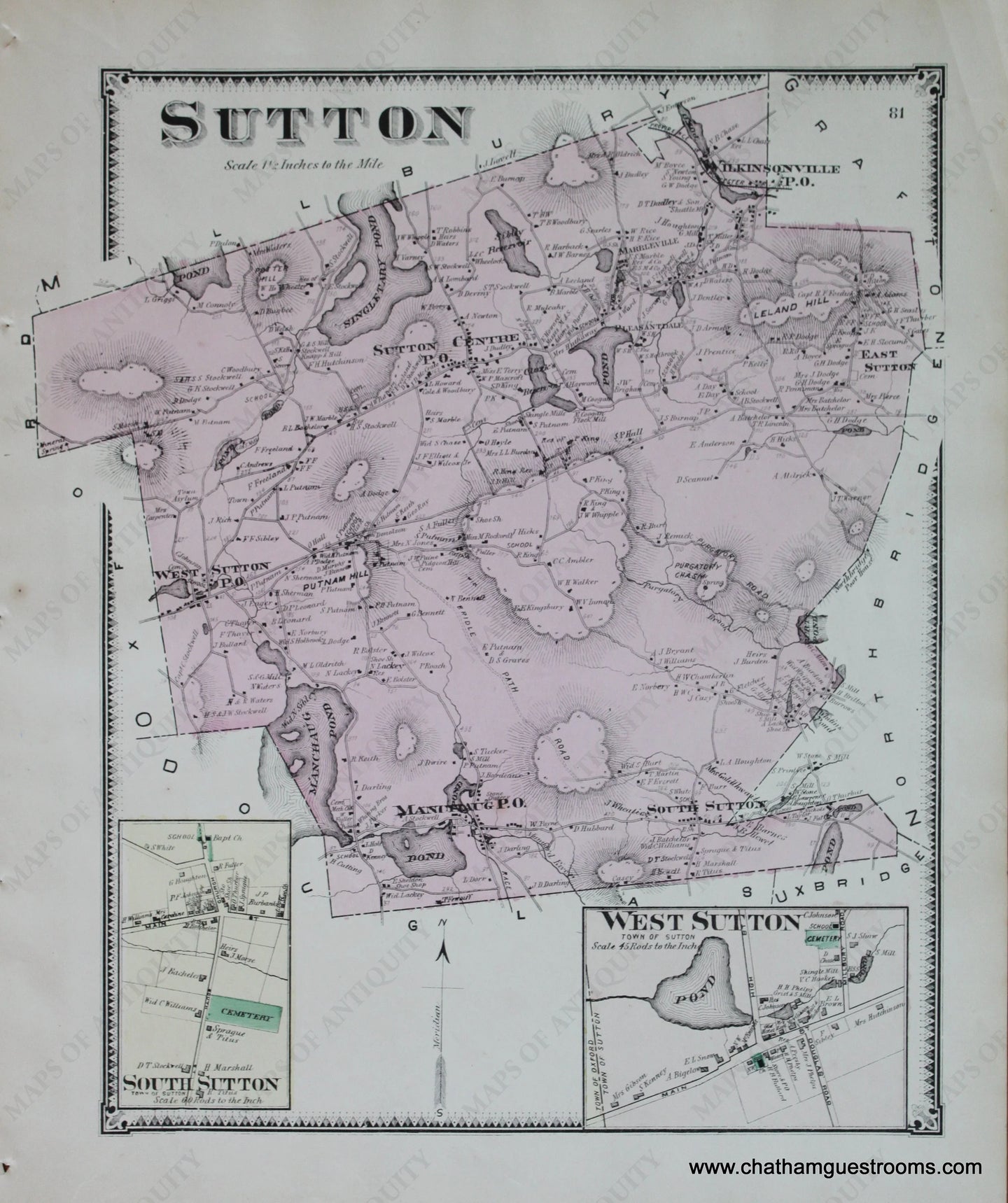 Antique-Map-Sutton-West-and-South-Sutton-p.-81-Massachusetts-Maps-of-Antiquity