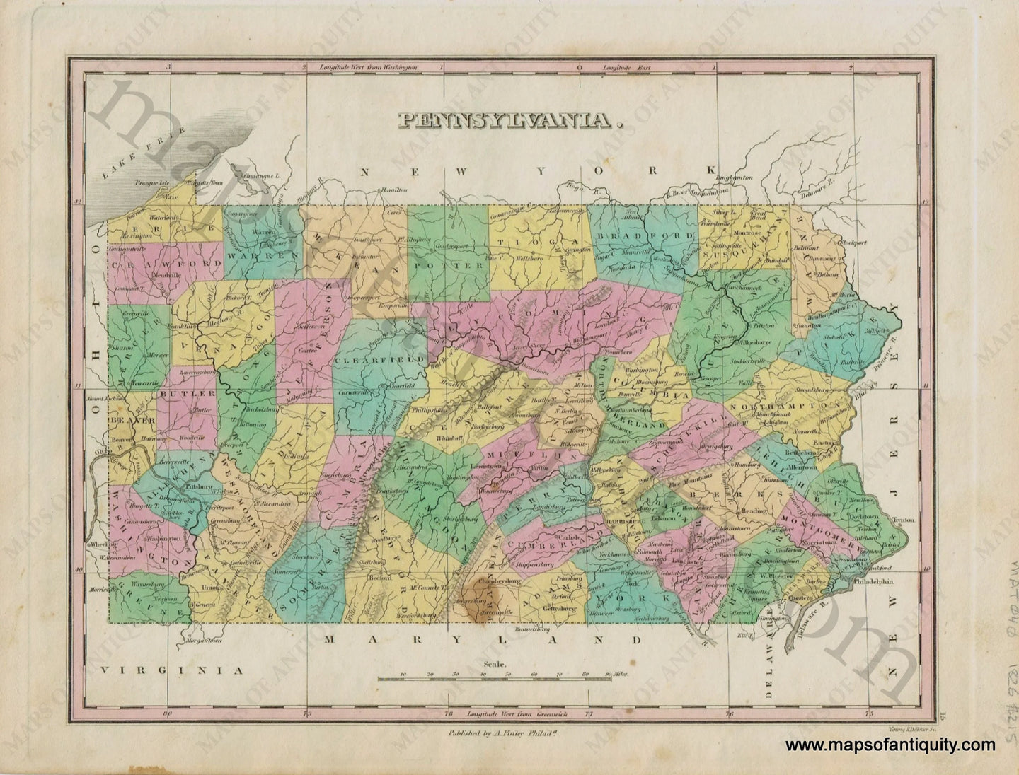 Antique-Map-Pennsylvania.