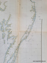 Load image into Gallery viewer, 1855 - Chesapeake Bay, Sketch C, Section No. III - Antique Chart
