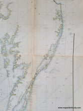 Load image into Gallery viewer, 1855 - Chesapeake Bay Sketch C Section No. Iii Antique Chart Genuine Report
