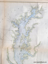 Load image into Gallery viewer, 1875 - Chesapeake Bay, Sketch C, Section No. III - Antique Chart
