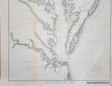 Load image into Gallery viewer, 1879 - Chesapeake Bay, Sketch C, Section No. III - Antique Chart
