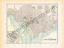 Load image into Gallery viewer, Antique-Map-Pittsburgh-Allegheny-City-North-Side-Cram-1894
