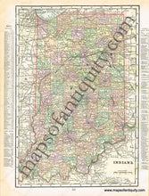 Load image into Gallery viewer, 1900 - Pennsylvania Verso: Ohio And Indiana Antique Map Genuine Printed-Color
