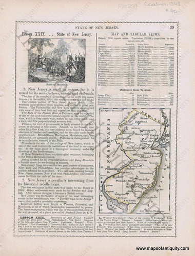 Antique-Printed-Color-Map-State-of-New-Jersey-verso-State-of-Pennsylvania-1848-Goodrich-United-States-Mid-Atlantic1800s-19th-century-Maps-of-Antiquity