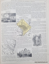 Load image into Gallery viewer, 1850 - Virginia and Maryland - Antique Map
