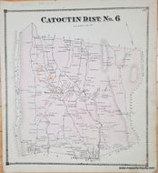 Genuine-Antique-Map-Catoctin-Dist-No-6-Maryland---plate-19-1873-Titus-Maps-Of-Antiquity