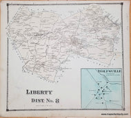 Genuine-Antique-Map-Liberty-Dist-No-8-Maryland---plate-23-1873-Titus-Maps-Of-Antiquity