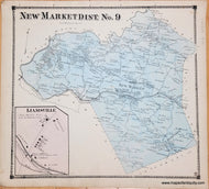 Genuine-Antique-Map-New-Market-Dist-No-9-Maryland---plate-25-1873-Titus-Maps-Of-Antiquity