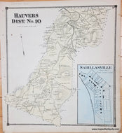 Genuine-Antique-Map-Hauvers-Dist-No-10-Maryland---plate-27-1873-Titus-Maps-Of-Antiquity