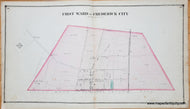Genuine-Antique-Map-First-Ward-of-Frederick-City-Maryland---plate-48-49-1873-Titus-Maps-Of-Antiquity