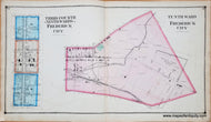 Genuine-Antique-Map-Third-Fourth-Ninth-Wards-of-Frederick-City-Tenth-Ward-of-Frederick-City-Maryland---plate-52-53-1873-Titus-Maps-Of-Antiquity
