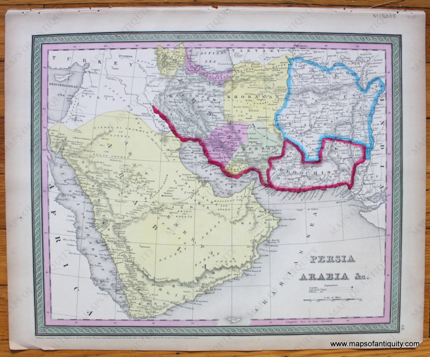 Antique-Map-Persia-Arabia-&c.