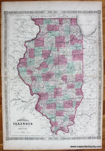 Antique-Map-Illinois