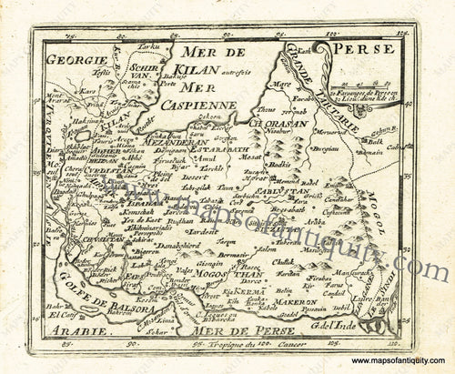 Antique-Black-and-White-Map-Perse-(Persia)-Middle-East-&-Holy-Land-Persia-1725-De-Aefferden-Maps-Of-Antiquity