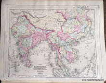 Load image into Gallery viewer, 1884 - Double-Sided Map: A New Map Of Palestine Or The Holy Land; Verso: Hindoostan Farther India
