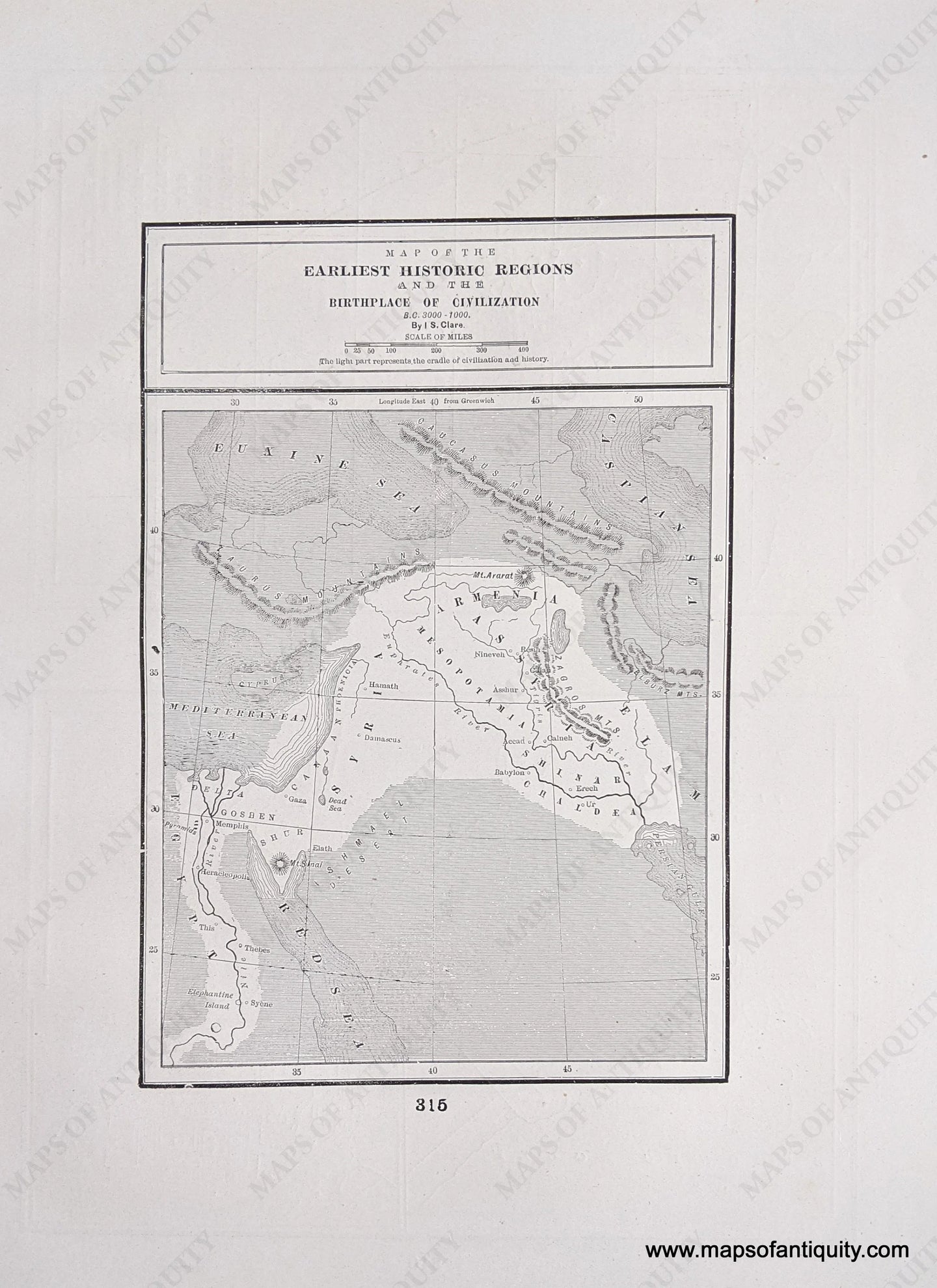 Genuine-Antique-Printed-Color-Comparative-Chart-Map-of-the-Earliest-Historic-Regions-and-the-Birthplace-of-Civilization;-verso:-Solomon's-Kingdom-and-Phoenicia-Map-of-Athens-Middle-East-&-Holy-Land--1892-Home-Library-&-Supply-Association-Maps-Of-Antiquity-1800s-19th-century