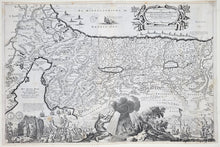 Load image into Gallery viewer, Middle East &amp; Holy Land - Perigrinatie ofte Veertich-jarige Reyse der Kinderen Israels. (The Perigrinations) - Antique Map
