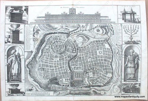 1744 - Ierusalem (Jerusalem) - Antique Map