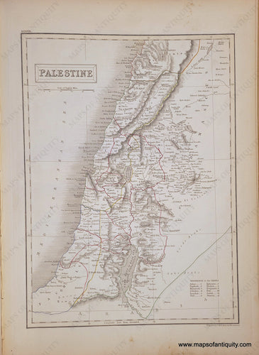 Genuine-Antique-Map-Palestine-1841-Black-Maps-Of-Antiquity